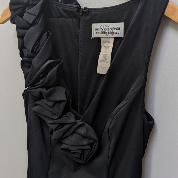 Betsy & Adam by Linda Bernell little black cocktail dress - Picture 2 of 5
